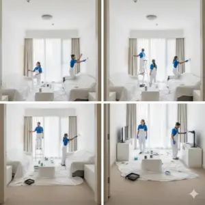 Paint services for 4 Bedroom Apartment