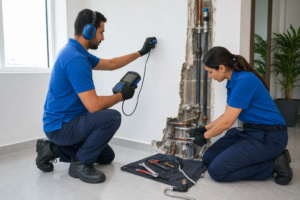 leak detection pipe repair card